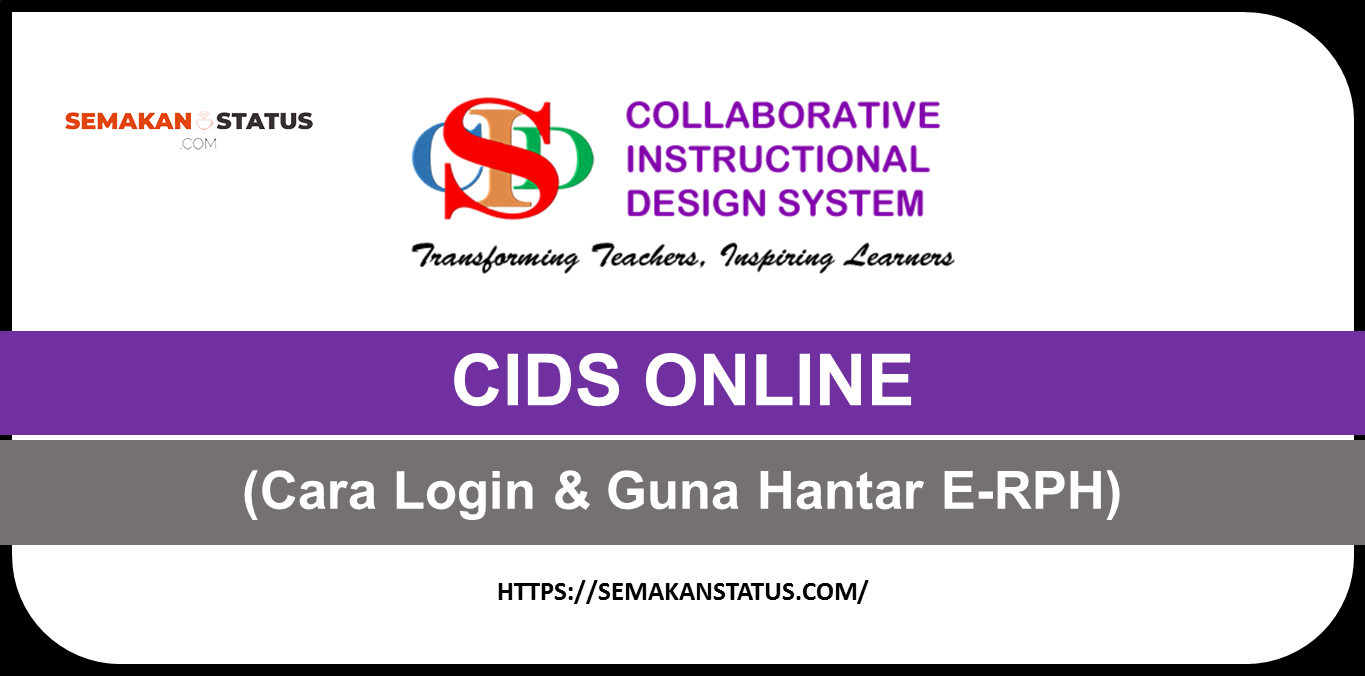 CIDS ONLINE(Cara Login & Guna Hantar E-RPH)