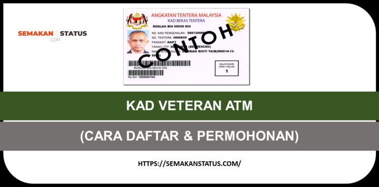 CARA DAFTAR KAD VETERAN ATM (Semak Status Permohonan)