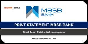 PRINT STATEMENT MBSB BANK