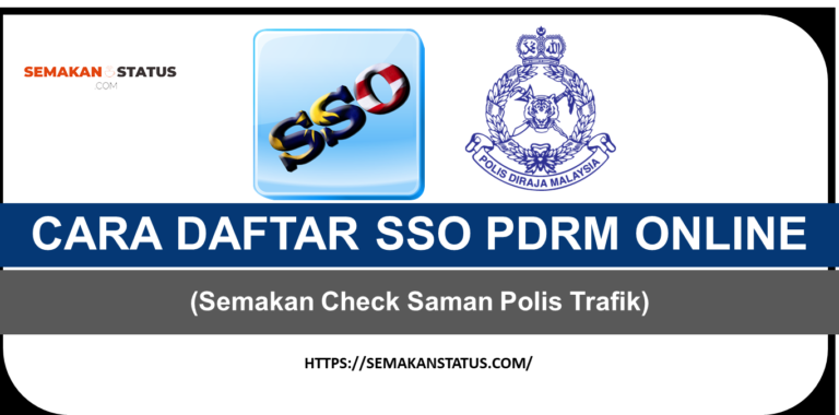 CARA DAFTAR SSO PDRM ONLINE