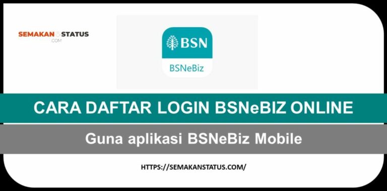 CARA DAFTAR LOGIN  BSNeBIZ ONLINE