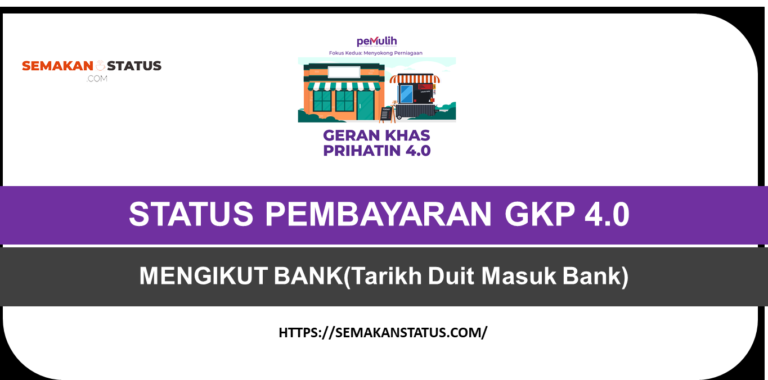 STATUS PEMBAYARAN GKP 4.0 MENGIKUT BANK